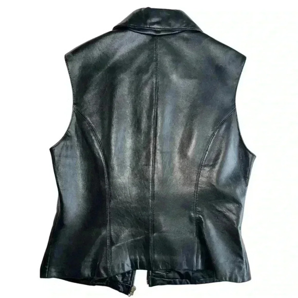 Luis Alvear 100% genuine leather vest zip size Large - Picture 2 of 5